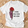 Women's Smutty Book ShirtI Vow You Vow We Vow Merch Dark Romance T-Shirt Gifts for Old Men