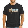 1 Dad Baseball Ice Cream Drip Fathers Day Baseball Daddy Men T-Shirt