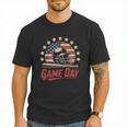 Baseball Dad Game Day USA Flag Men T-Shirt