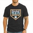 Baseball Dad Ice Cream Drip Home Plate Cool Fathers Day Men T-Shirt