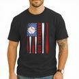 Baseball Dad USA American Flag Father's Day 4th Of July Men T-Shirt Baseball Dad USA American Flag Father's Day 4th Of July Men T-Shirt