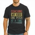 Coaching My Kids One Pitch At A Time Vintage Baseball Dad Men T-Shirt