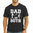 Dad Of Both Gymnastics Baseball Dad Men T-Shirt Dad Of Both Gymnastics Baseball Dad Men T-Shirt