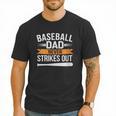 Father Fathers Day Baseball Lovers Baseball Dad Homerun Men T-Shirt