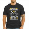 Softball Dad Like a Baseball Dad With Bigger Balls Softball Men T-Shirt