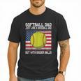 Softball Dad Like a Baseball Dad Father's Day USA Flag Men T-Shirt Softball Dad Like a Baseball Dad Father's Day USA Flag Men T-Shirt