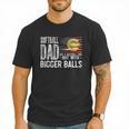 Softball Dad Like A Baseball Dad Retro US Flag Father's Day Men T-Shirt Softball Dad Like A Baseball Dad Retro US Flag Father's Day Men T-Shirt