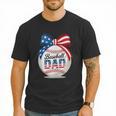 Vintage Baseball Dad Patriotic USA Flag 4th Of July Fathers Men T-Shirt Vintage Baseball Dad Patriotic USA Flag 4th Of July Fathers Men T-Shirt