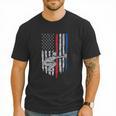 Vintage Baseball US Flag Tee Baseball Dad Player Coach Men T-Shirt