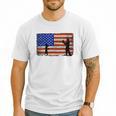 Baseball Coach Baseball Dad American Flag Men T-Shirt