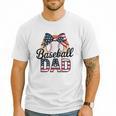Baseball Dad American Flag Bow Sports Men T-Shirt Baseball Dad American Flag Bow Sports Men T-Shirt
