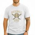 Baseball Dad Crossed Bats Cool Sports Fan Vintage Premium Men T-Shirt