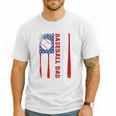 Baseball Dad USA American Flag Father's Day 4th Of July Premium Men T-Shirt Baseball Dad USA American Flag Father's Day 4th Of July Premium Men T-Shirt