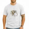 Father Of The Birthday Girl Baseball Dad Leopard Heart Premium Tri-Blend Men T-Shirt
