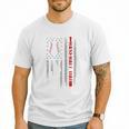 Father's Day USA Flag Patriotic Baseball Dad Premium Men T-Shirt