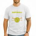 Softball Dad Just Like A Baseball Dad Player Premium Men T-Shirt