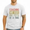 Vintage Baseball Dad Coaching My Kids One Pitch At A Time Men T-Shirt