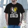 Ball Dad Softball Baseball Dad Daddy Men T-Shirt