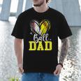 Ball Dad Softball Baseball Dad Fathers Day Men T-Shirt