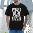 Baseball Dad Apparel Dad Baseball Father's Day Men T-Shirt