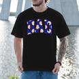 Baseball Dad Bold Varsity Style Letters Sport Themed Men T-Shirt