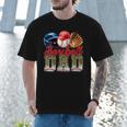 Baseball Dad Camo Father's Day Baseball Stuff Men Men T-Shirt