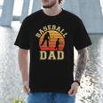 Baseball Dad Father Son Proud Daddy Papa Grandpa Sports Men T-Shirt