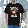 Baseball Dad Father's Day Catcher Men Men T-Shirt