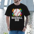 Baseball Dad Fathers Day For Daddy Papa Father Men T-Shirt Baseball Dad Fathers Day For Daddy Papa Father Men T-Shirt