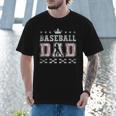 Baseball Dad Father's Day Baseball Father Retro Vintage Men T-Shirt Baseball Dad Father's Day Baseball Father Retro Vintage Men T-Shirt