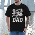 Baseball Dad My Favorite Baseball Player Calls Me Dad Men T-Shirt
