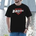 Baseball Dad Field Day Baseball Fans Family Matching Men T-Shirt