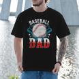 Baseball Dad Happy Fathers Day Dad Daddy Baseball Lover Men T-Shirt Baseball Dad Happy Fathers Day Dad Daddy Baseball Lover Men T-Shirt