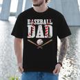 Baseball Dad Happy Fathers Day For Men Boys Kid Men T-Shirt Baseball Dad Happy Fathers Day For Men Boys Kid Men T-Shirt