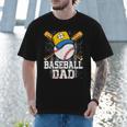 Baseball Dad Happy Fathers Day For Men Boys Kids Men T-Shirt