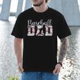 Baseball Dad Happy Fathers Day For Men Boys Baseball Lovers Men T-Shirt
