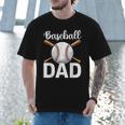 Baseball Dad Happy Fathers Day For Men Boys Men T-Shirt