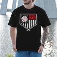 Baseball Dad Men USA American Flag Fathers Day 4th Of July Men T-Shirt Baseball Dad Men USA American Flag Fathers Day 4th Of July Men T-Shirt
