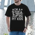 Baseball Dad For Men Vintage I'm A Catch Just Ask My Kids Men T-Shirt Baseball Dad For Men Vintage I'm A Catch Just Ask My Kids Men T-Shirt