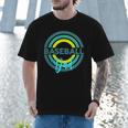 Baseball Dad With Modern Baseball Circles Men T-Shirt Baseball Dad With Modern Baseball Circles Men T-Shirt