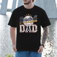 Baseball Dad Player Cool Retro Sports Fan Father's Day Men T-Shirt