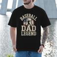 Baseball Dad Retro American Flag Style Men T-Shirt Baseball Dad Retro American Flag Style Men T-Shirt