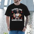 Baseball Dad Saying Hot Dog Gnome Pun For Fathers Day Men T-Shirt