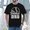 Baseball Dad Softball Game Rookie Dad Baseball Men T-Shirt