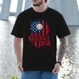 Baseball Dad USA American Flag 4th Of July Men T-Shirt Baseball Dad USA American Flag 4th Of July Men T-Shirt
