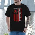 Baseball Dad Usa American Flag Patriotic Dad Father's Day Men T-Shirt Baseball Dad Usa American Flag Patriotic Dad Father's Day Men T-Shirt