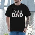 Baseball Dad Vintage Heart Present For Baseball Daddy Men T-Shirt