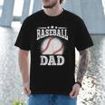 Baseball Dad Vintage Baseball Player Daddy Men Men T-Shirt