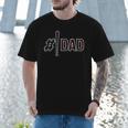 Baseball Player Dad Father's Day Number One Baseball Dad Men T-Shirt Baseball Player Dad Father's Day Number One Baseball Dad Men T-Shirt