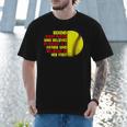 Dad Of Ballers Behind Every Softball Player Baseball Dads Men T-Shirt